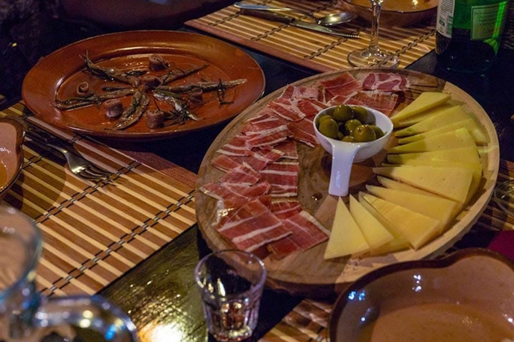 Croatian charcuterie and cheese platter