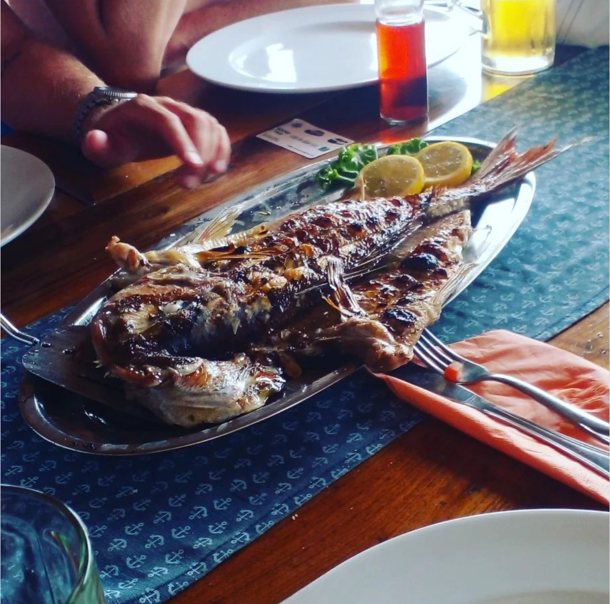 Grilled fish