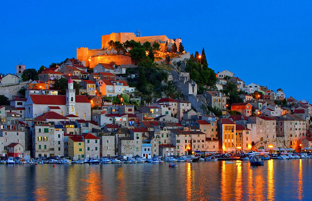 Šibenik at dusk