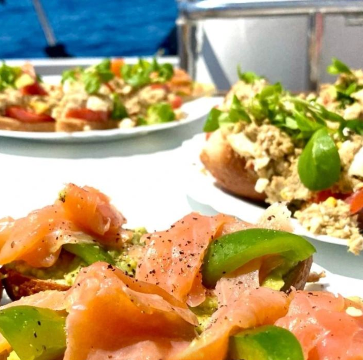 Canapés onboard
