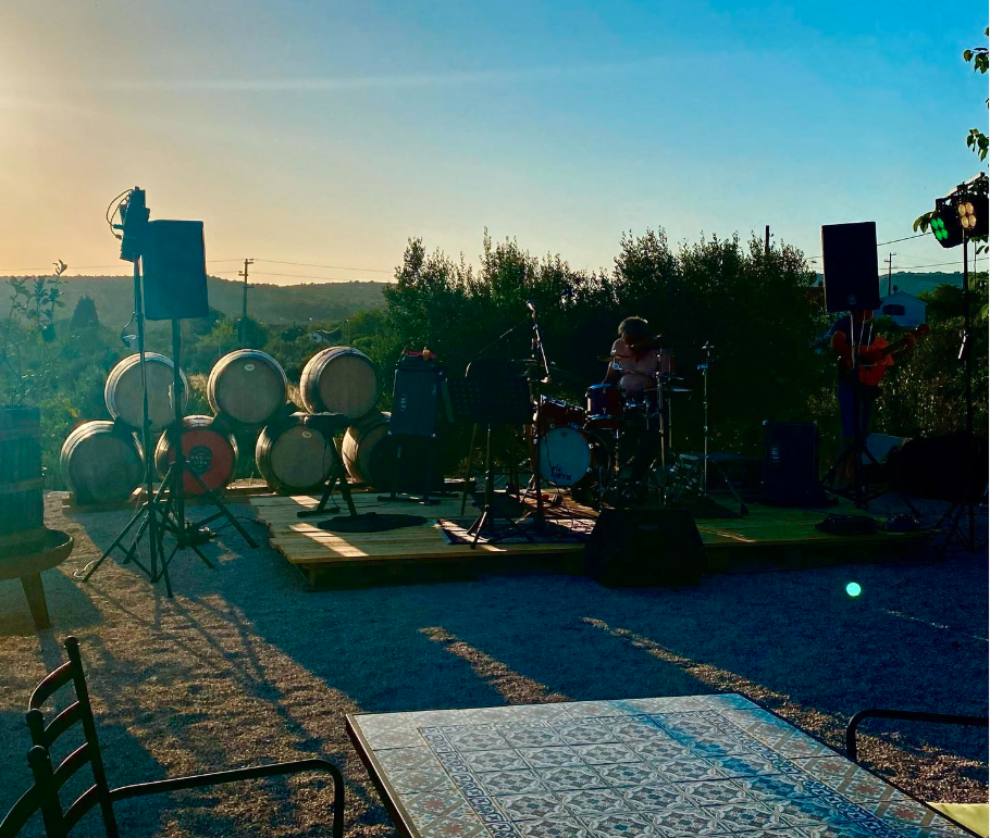 Barrels at sunset