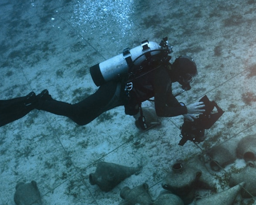 Underwater wine