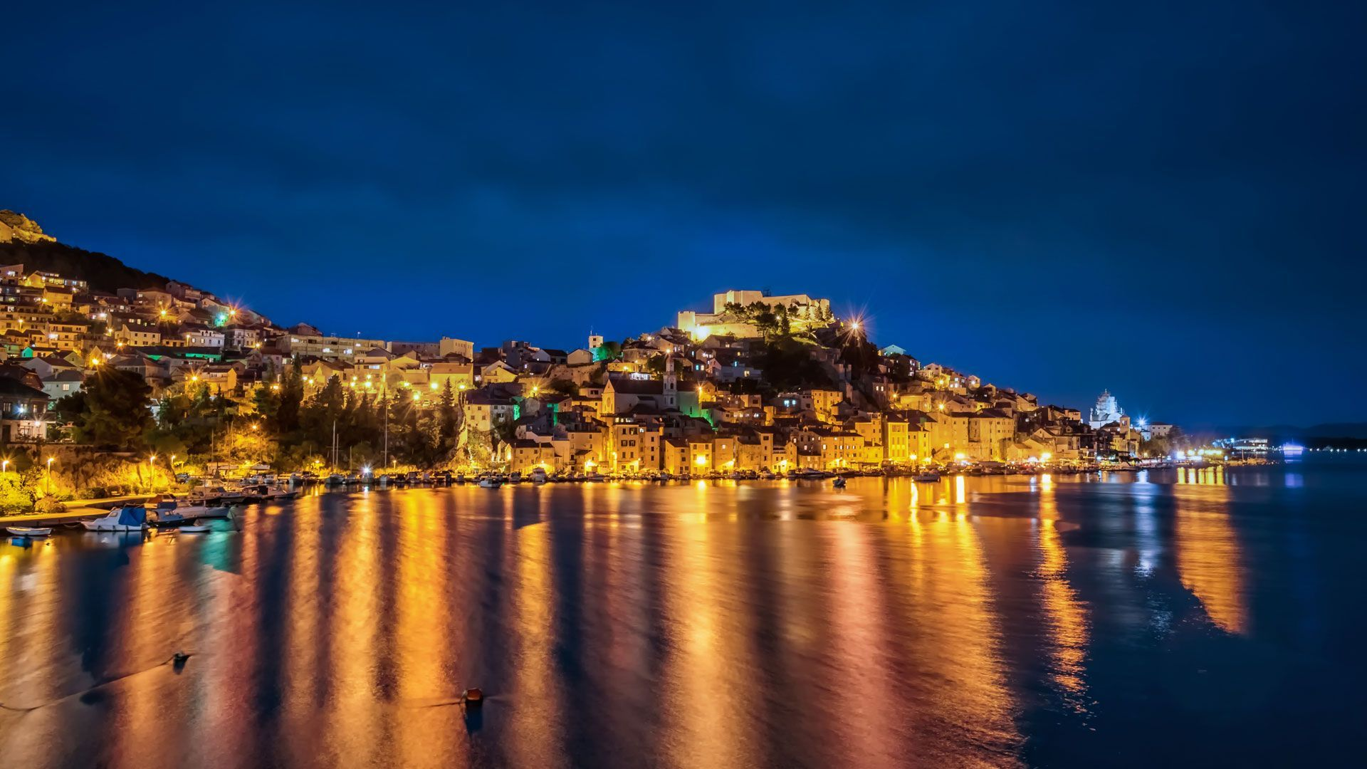 Šibenik at night
