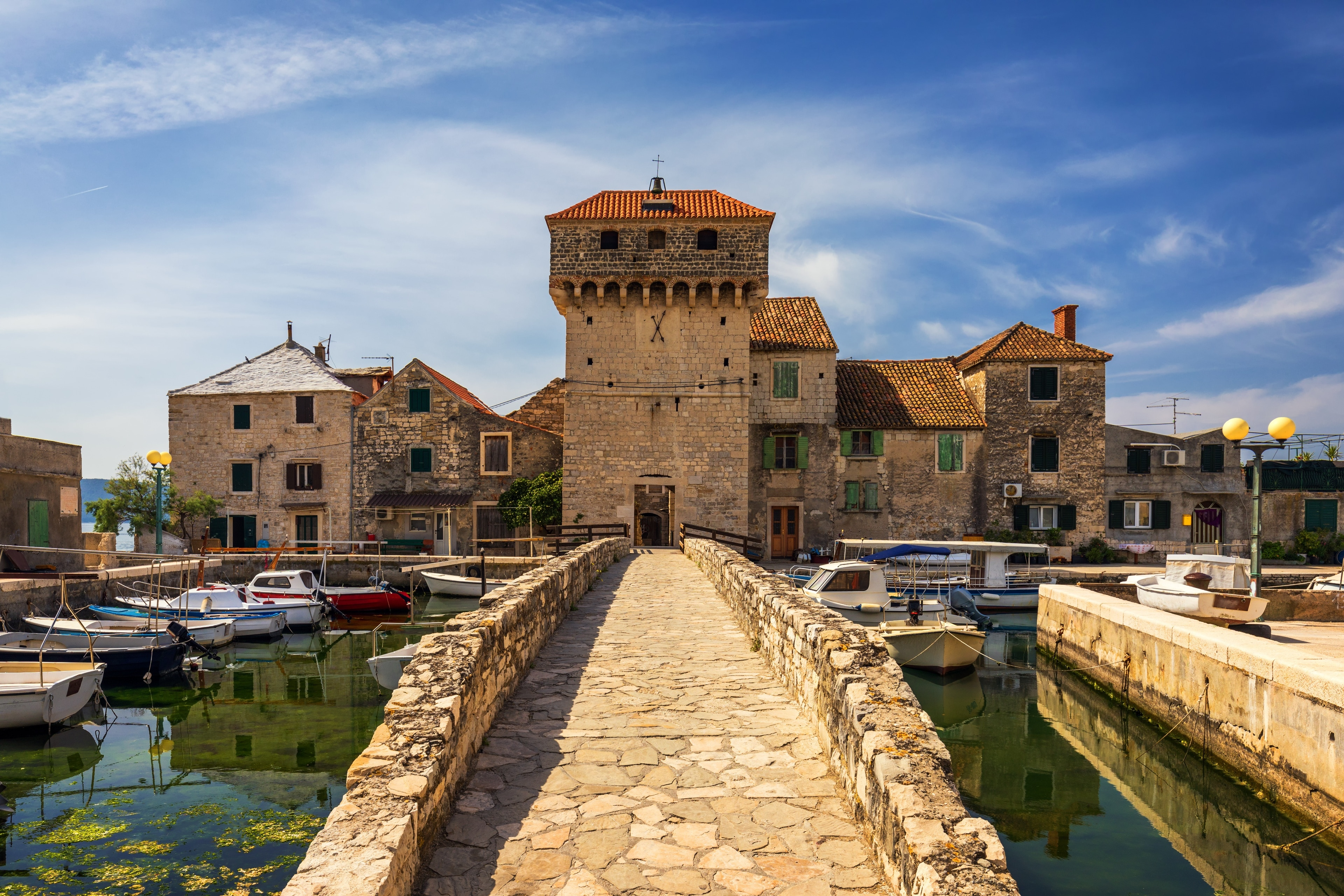 Stone fortress on the water
